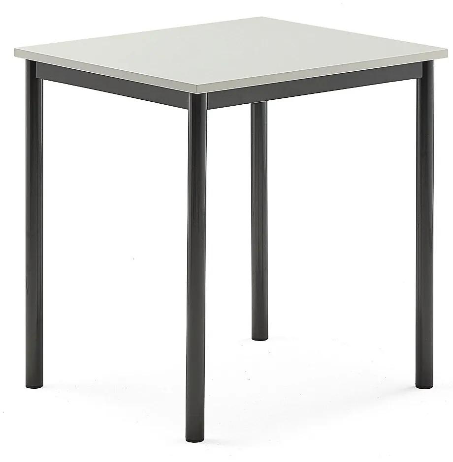Stôl BORÅS, 700x600x720 mm, laminát - šedá, antracit