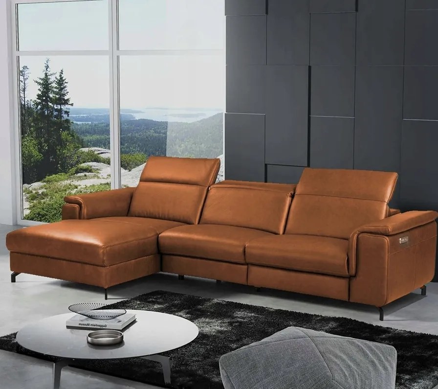 Kožená Rohová Pohovka Certi, Prírodná Koža