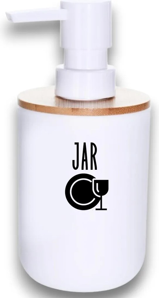 Označto Štítok/nálepka do kúpeľne Jar - SLIM s obrázkom Farba písma: Strieborná