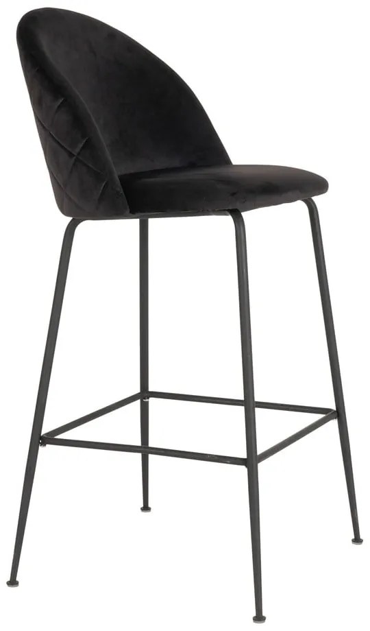 Čierne zamatové barové stoličky v súprave 2 ks 108 cm Lausanne – House Nordic