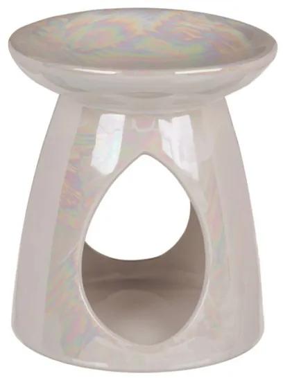 Aromalampa s perlovým efektom v svetlej farbe 12 cm