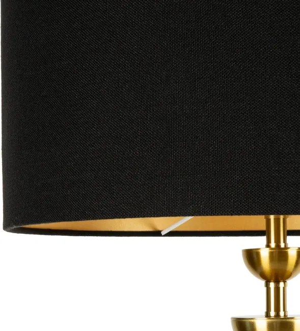 Stojaca lampa LENA 2 01 čierna / zlatá