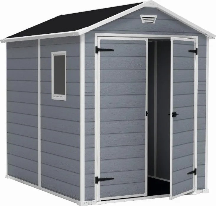 Záhradný domček Keter MANOR 6 x 8 DD šedý / biely