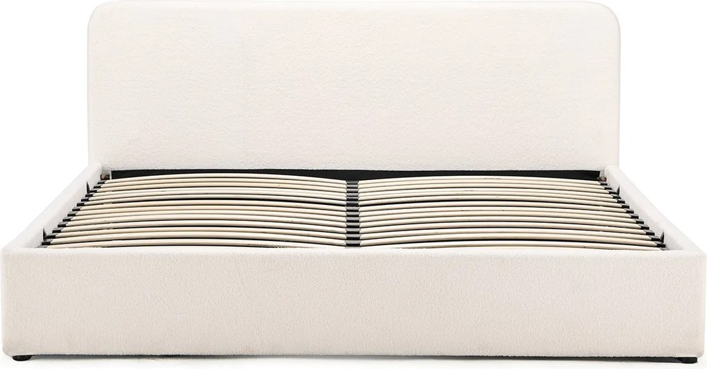 Noela Čalúnená posteľ s úložným priestorom biela TEDDY 180