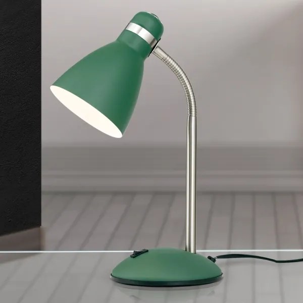 Orion - Stolná lampa SCHOOL 1xE27/40W/230V zelená/matný chróm
