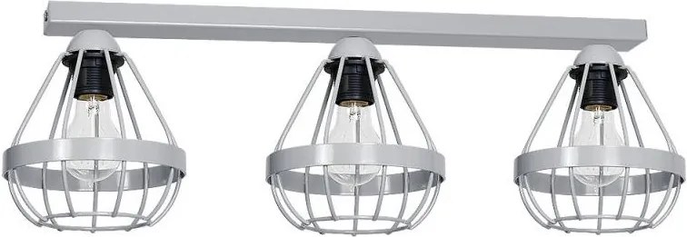 Decoland Prisadený luster RING 3xE27/60W/230V šedý DE9531