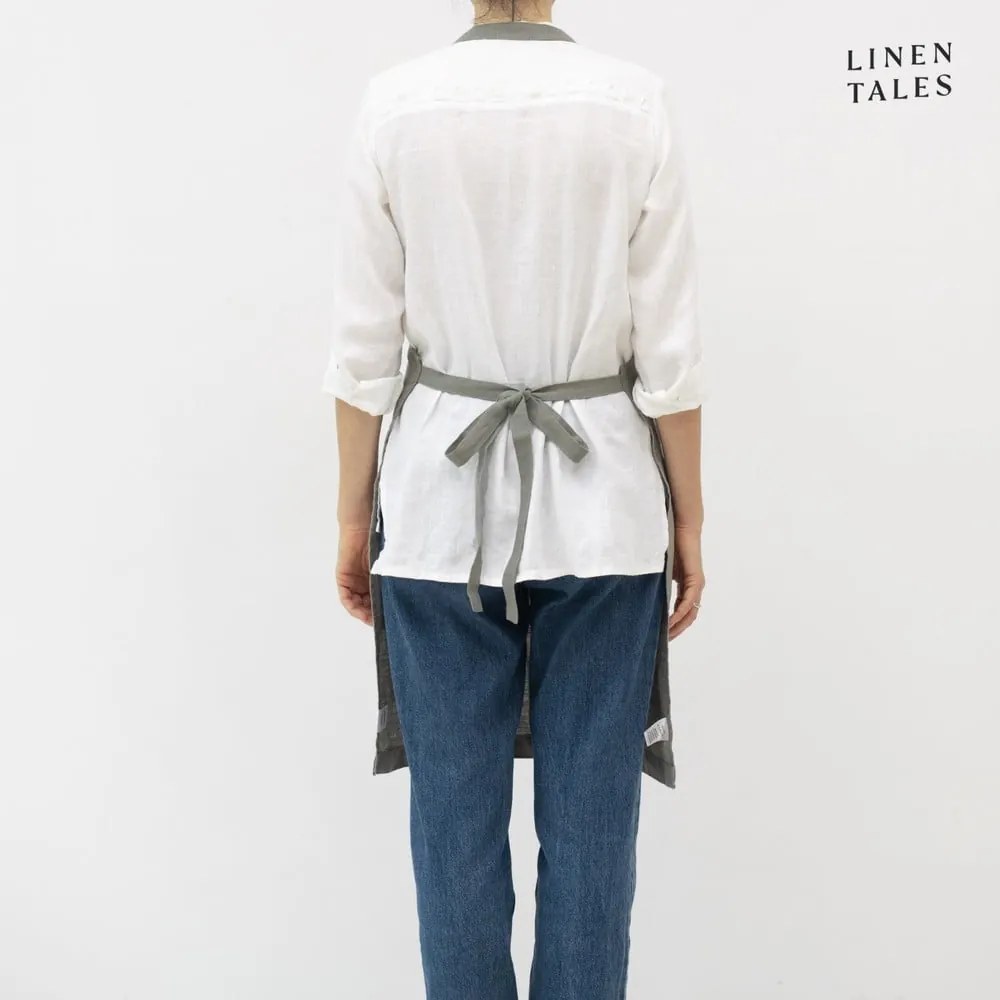 Ľanová zástera Khaki – Linen Tales