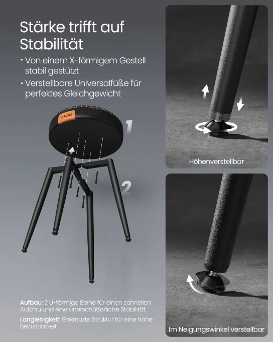 Set dvoch barových stoličiek EKHO LDC170B02