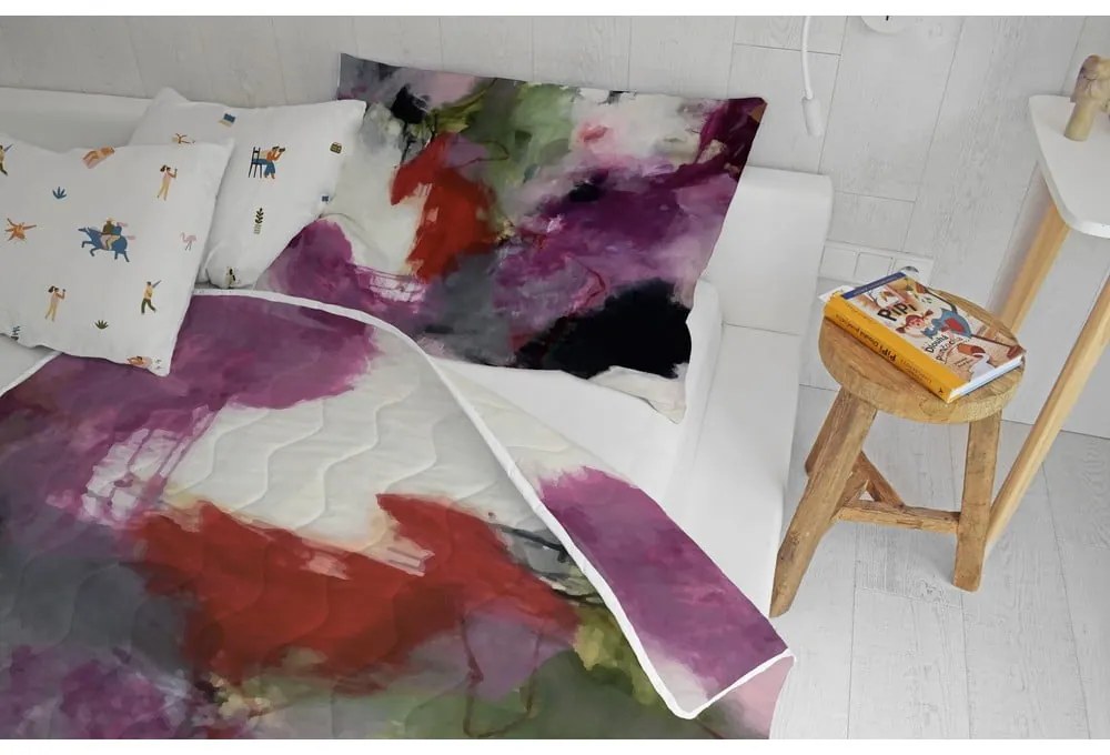 Prešívaná deka a obliečka na vankúš v súprave z bavlneného saténu 140x200 cm – Butter Kings