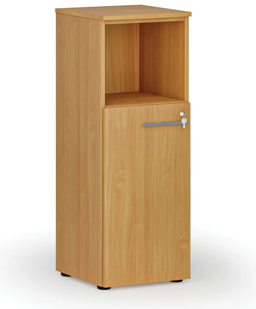 Kombinovaná kancelárska skriňa PRIMO WOOD, 400 x 420 x 1087 mm, buk