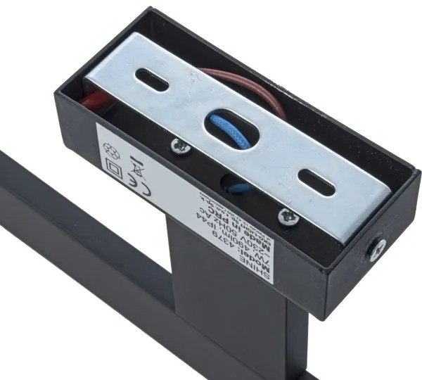 LED Kúpeľňové nástenné svietidlo SHINE LED/7W/230V 40 cm IP44 čierne