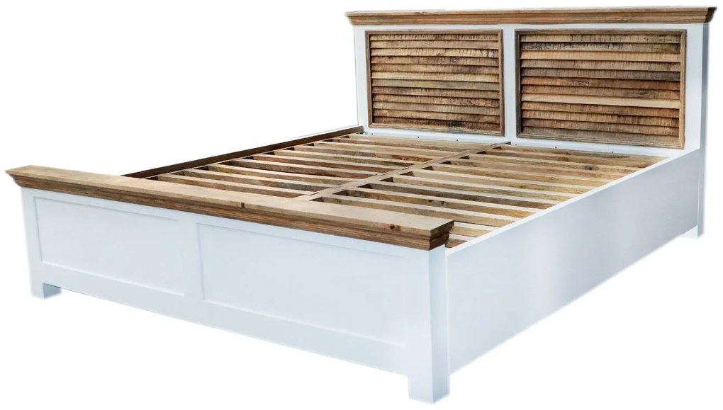 furniture-nabytek.cz - Rustikálna posteľ z masívu mango 180x200