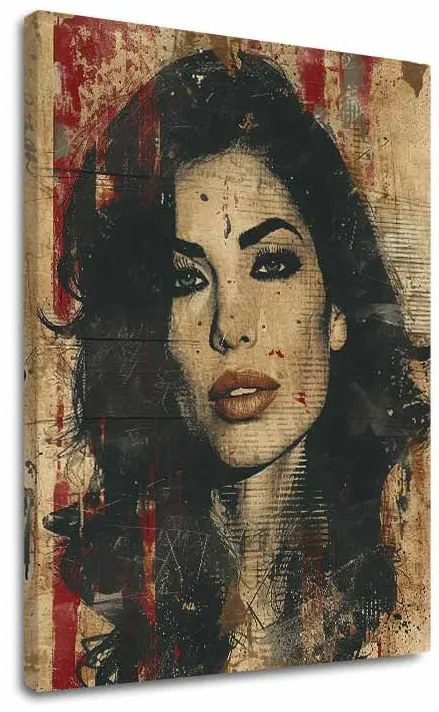 Obraz Amy Winehouse - Hlboký pohľad duše | 100% originál domaľovaný akrylom