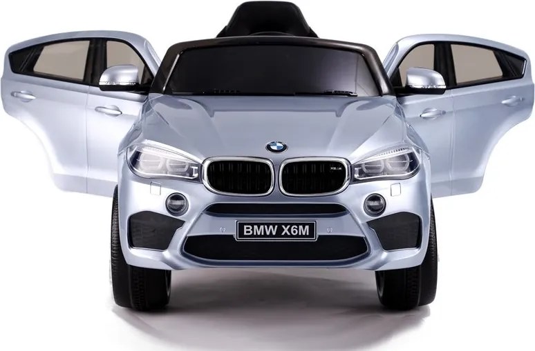 LEAN CARS BMW X6 batérie auto strieborná maľovaná