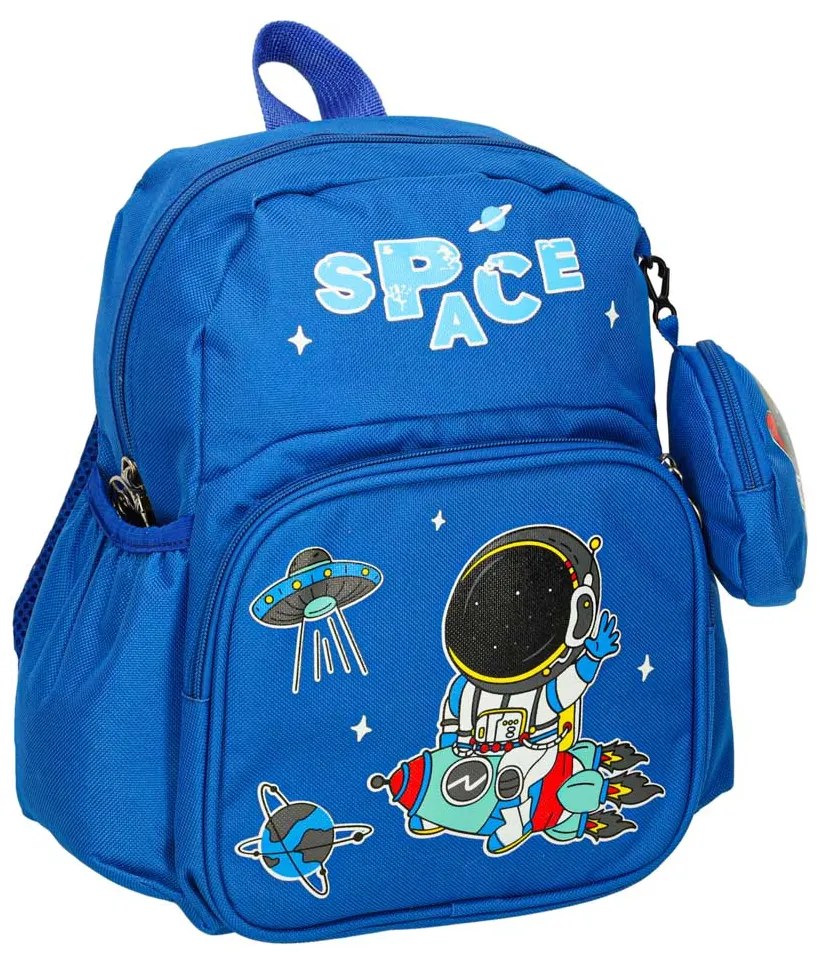 KIK Vesmírny detský batoh pre predškolákov 3+ – ľahký modrý astronaut, 7 l