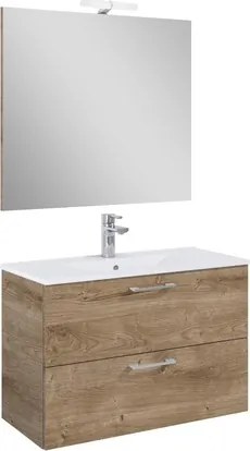 Ceramia Lea kúpeľňová zostava s umývadlom 81,4x55x41,7 cm dub LEASET80D
