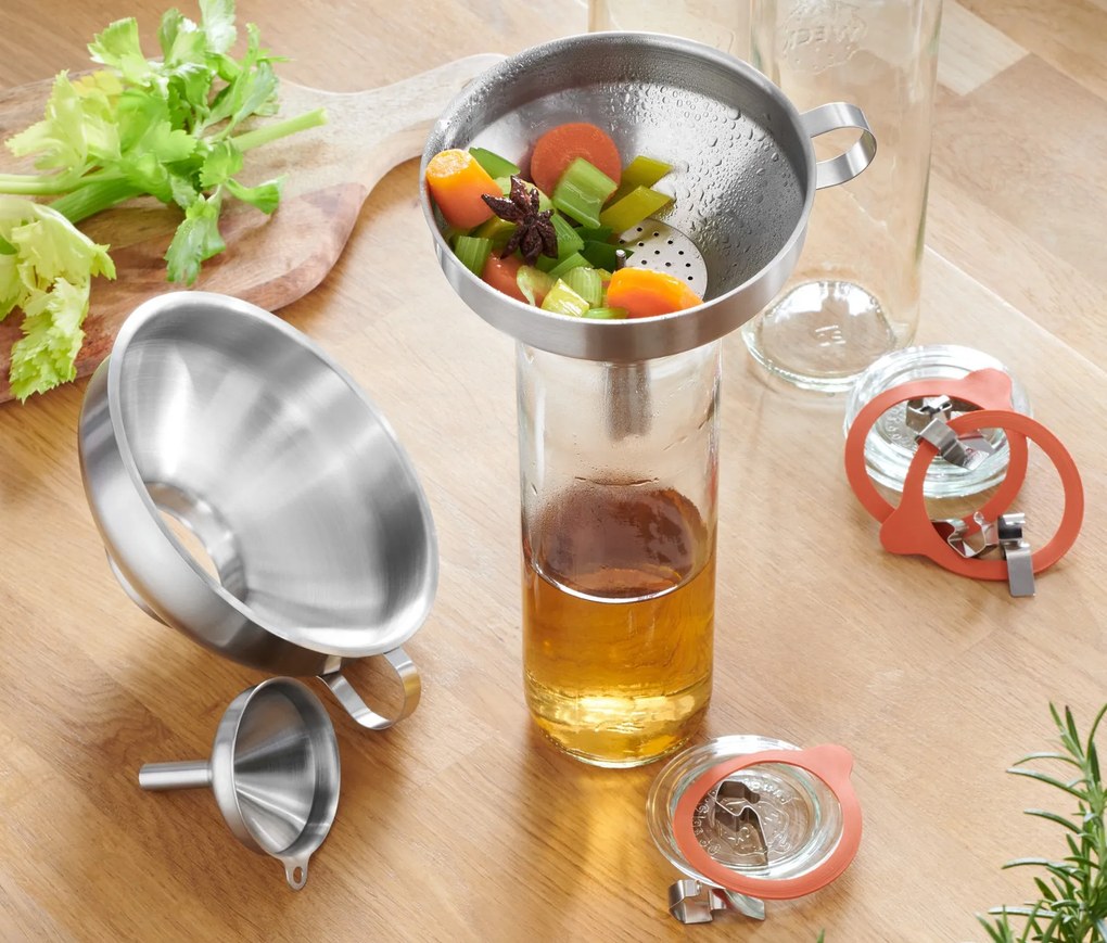 Súprava lievikov z ušľachtilej ocele