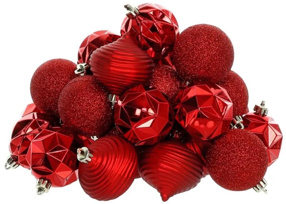 Retlux - Sada vianočných ozdôb 30 ks červená