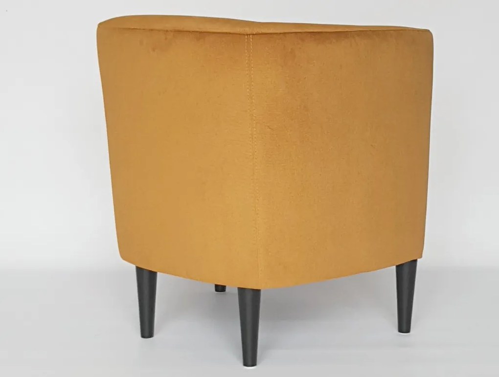 Kreslo Navara, horčicová žltá látka