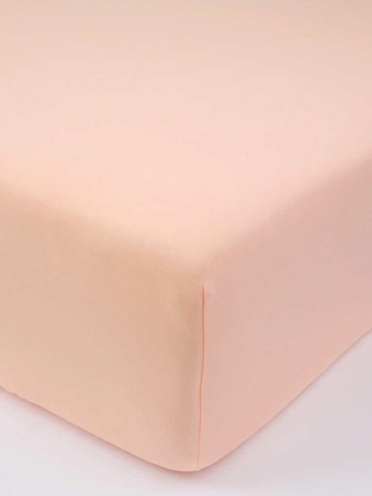 Jersey plachta s elastanom Deluxe 120 × 200 cm – lososová