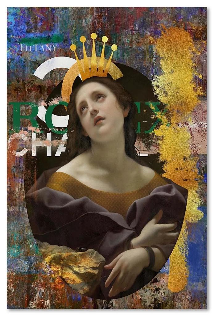 Gario Obraz na plátne Portrét na pozadí Chanel - Jose Luis Guerrero Rozmery: 40 x 60 cm