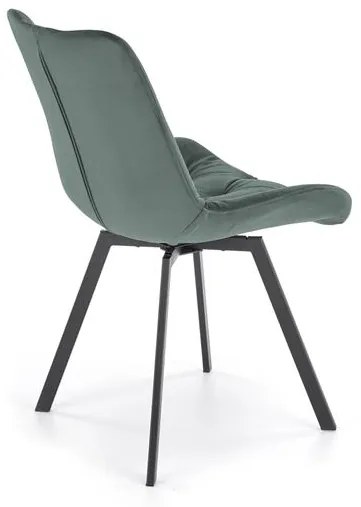 OTOČNÁ JEDÁLENSKÁ STOLIČKA TIARA TMAVO ZELENÁ