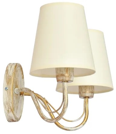 Nástenná lampa MALBO 2xE27/15W/230V béžová