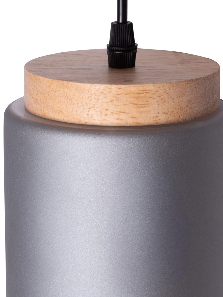 Toolight Toolight, závesné svietidlo 6xE27, APP1813-6CP, šedá-čierna, OSW-00663