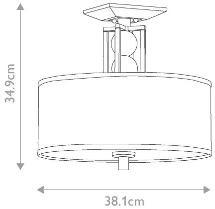 Elstead KL-CELESTIAL-SF - Prisadený luster CELESTIAL 3xE27/100W/230V