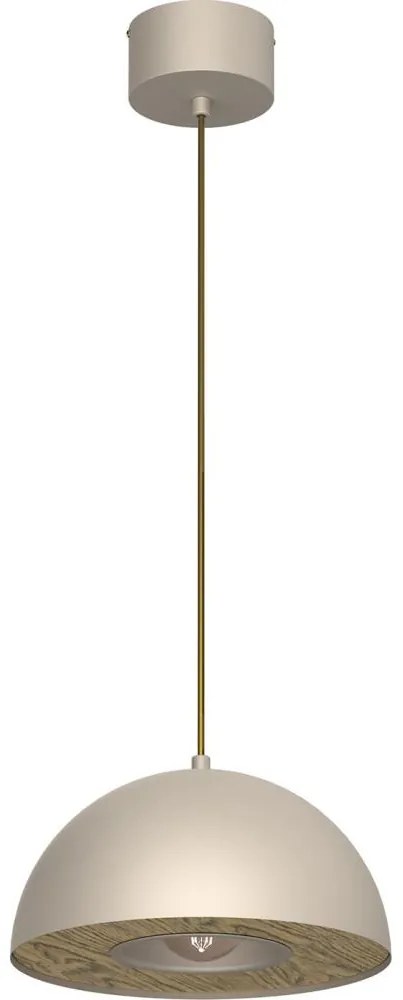 Luster na lanku ELGUND 1xE27/15W/230V pr. 28,5 cm béžová