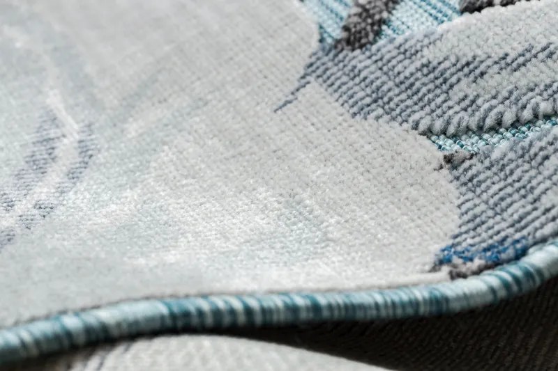 Dywany Łuszczów, Kusový koberec Botanic 65242 Feathers aqua – na von aj na doma, 117x170, modrá, chodba / predsieň