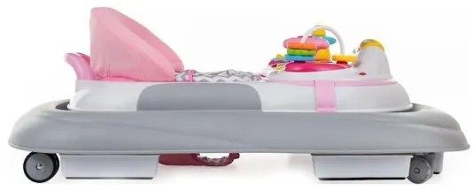 PETITE&MARS - Detské chodítko s melódiou MONTY ružová