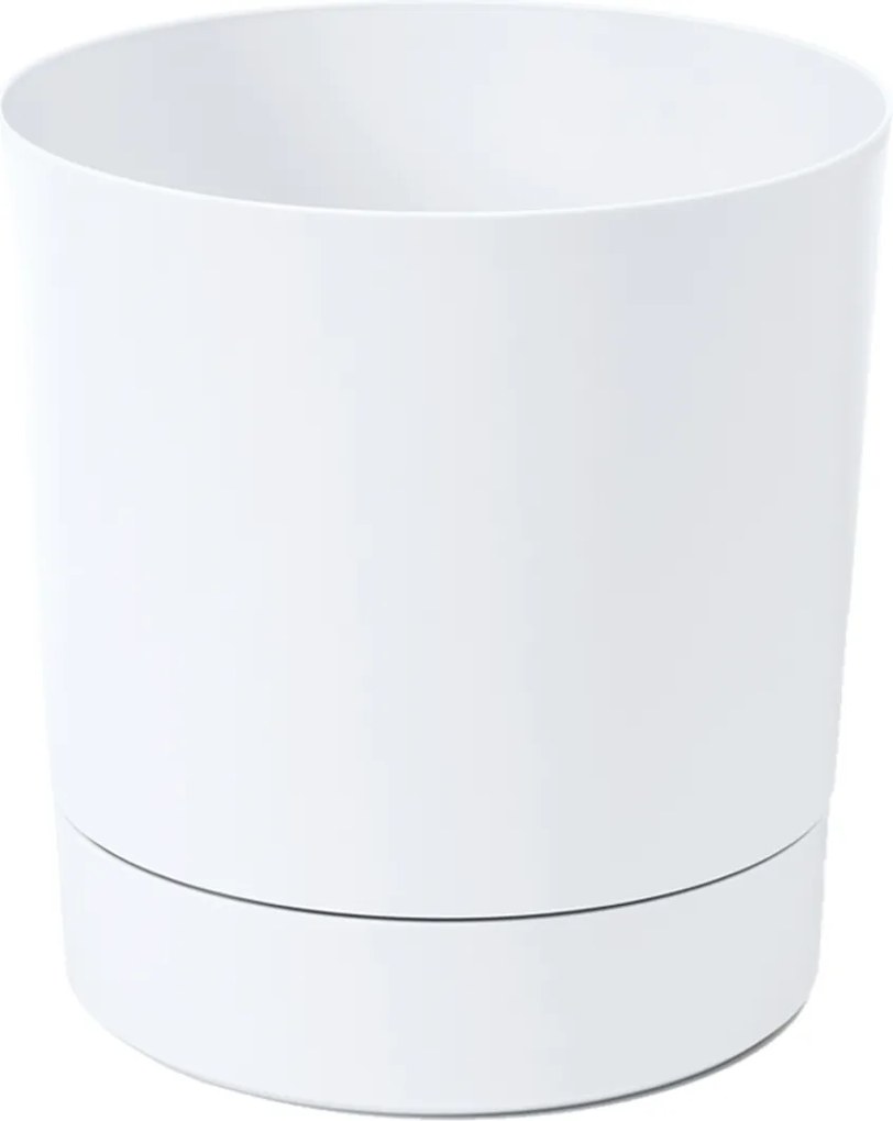 Kvetináč s podstavcom AURA 225 – biely*51250