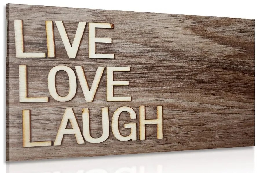 Obraz so slovami - Live Love Laugh