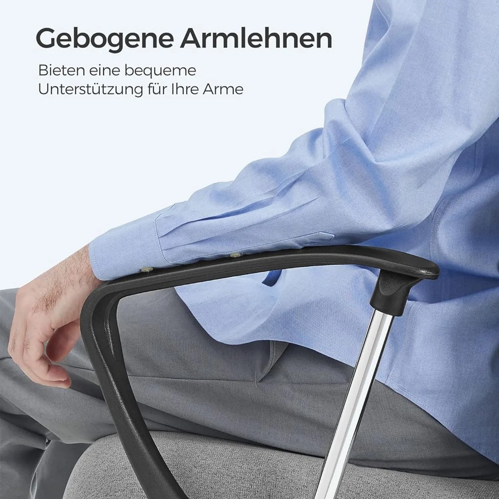 Kancelárska stolička, ergonomická otočná stolička, sivá