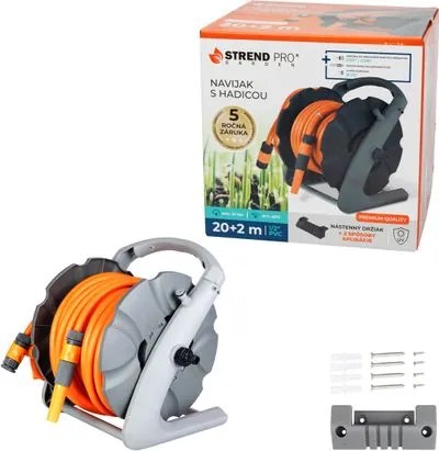 Navíjač Strend Pro Premium, so záhradnou hadicou 1/2