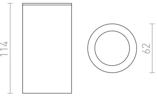 RED - Design Rendl - R12043 - Bodové svietidlo MOMA 1xGU10/35W/230V biela