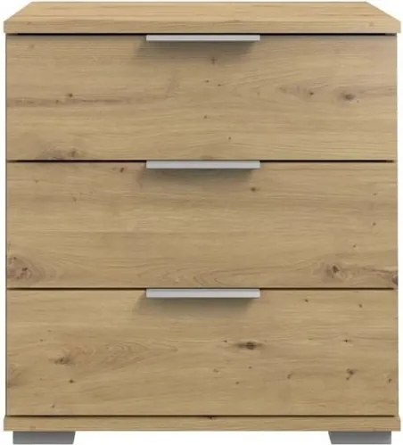 Nočný stolík Easy Plus, 3 zásuvky, dub artisan