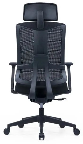 Kancelárska ergonomická stolička SLIDE — látka, sieť, viac farieb Červená