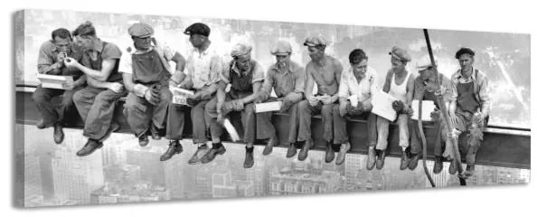 Obraz na plátne New York Robotníci, 46x158cm