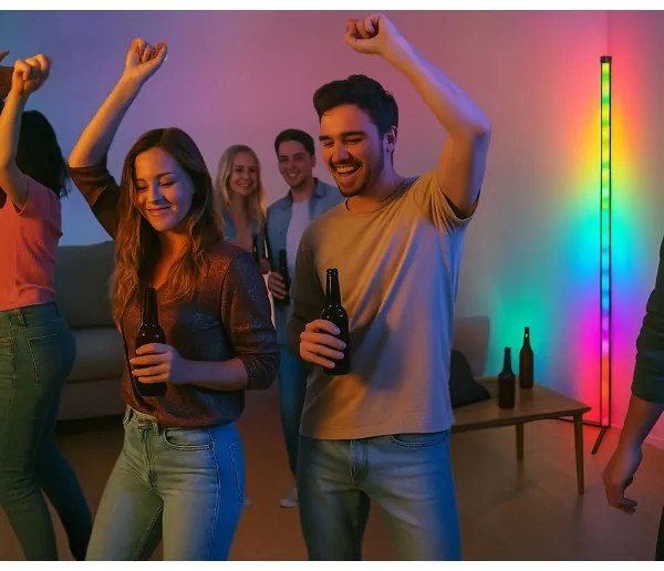 Grundig - LED RGBW Stmievateľná stojacia lampa LED/6W/230V + diaľkové ovládanie