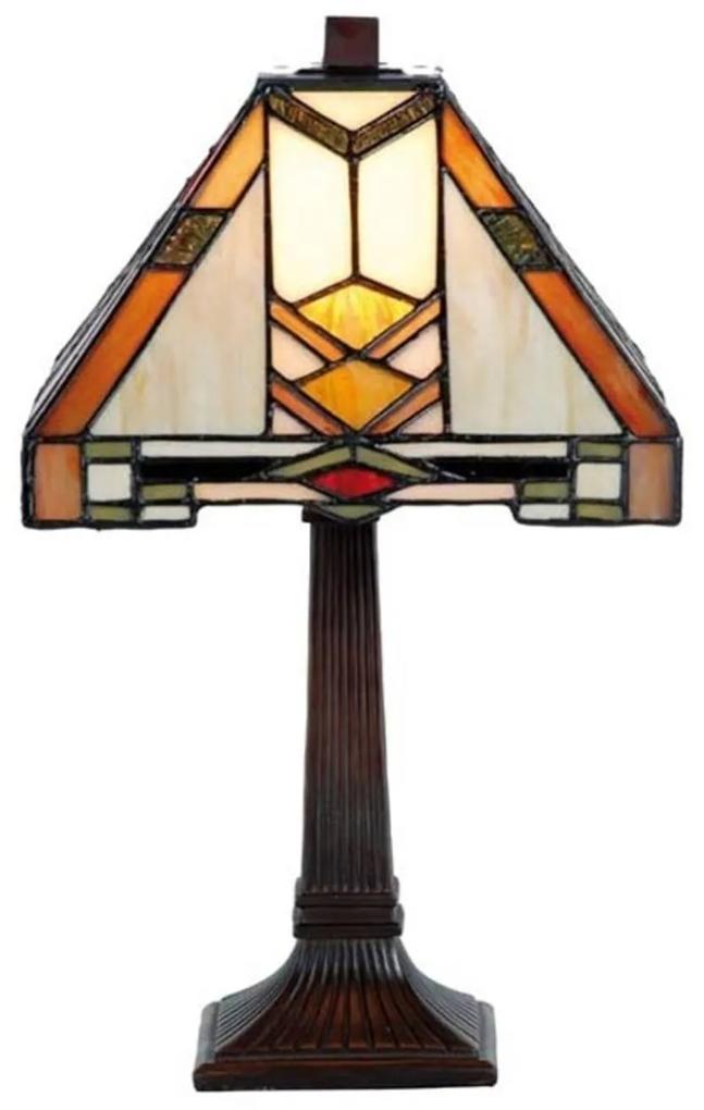 Vzorovaná stolná lampa Eliazar v štýle Tiffany