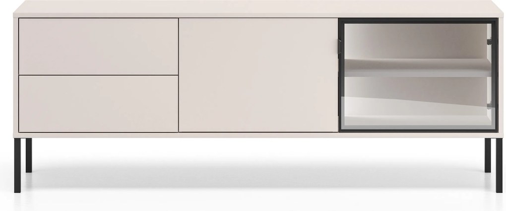 TV stolík Harmona 160 cm s osvetlením - kašmírová