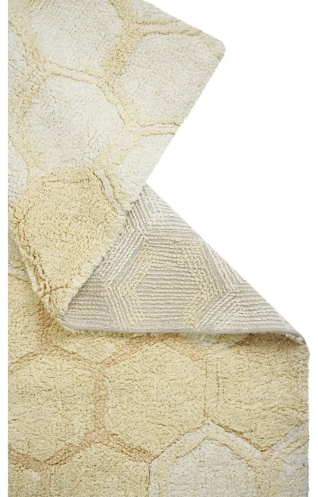 Okrovožltý prateľný ručne tkaný bavlnený koberec 140x200 cm Sweet Honey – Lorena Canals