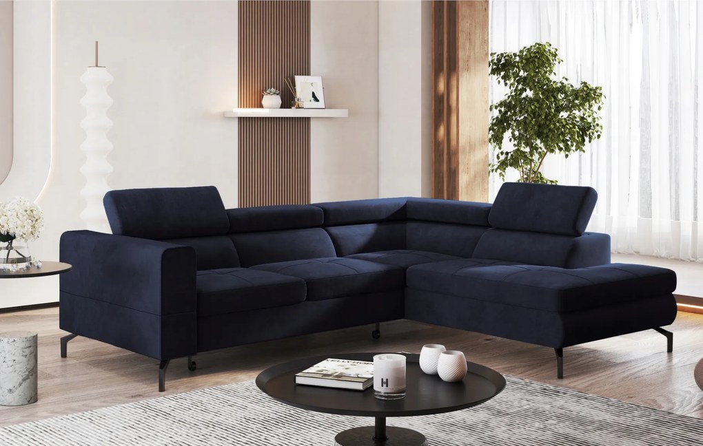 Rohová sedačka s funkciou spania Balsta automat velúr