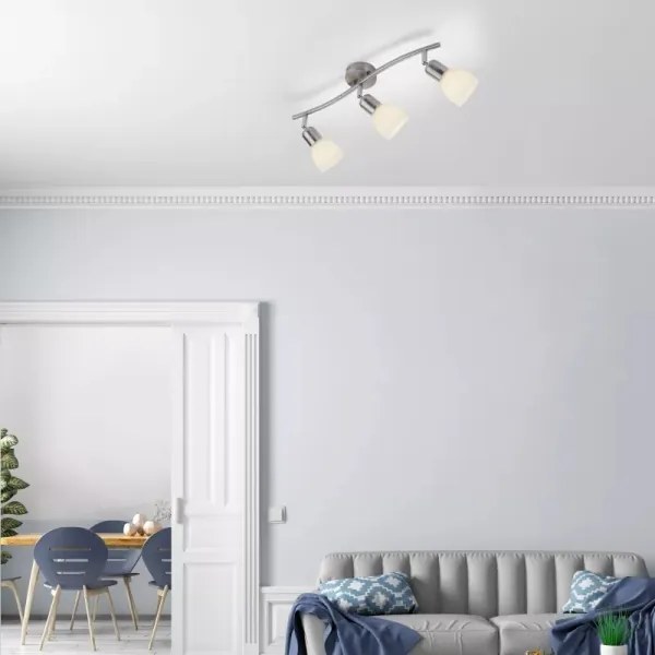 JUST LIGHT. 11953-55 - Bodové svietidlo KARO 3xE14/40W/230V matný chróm