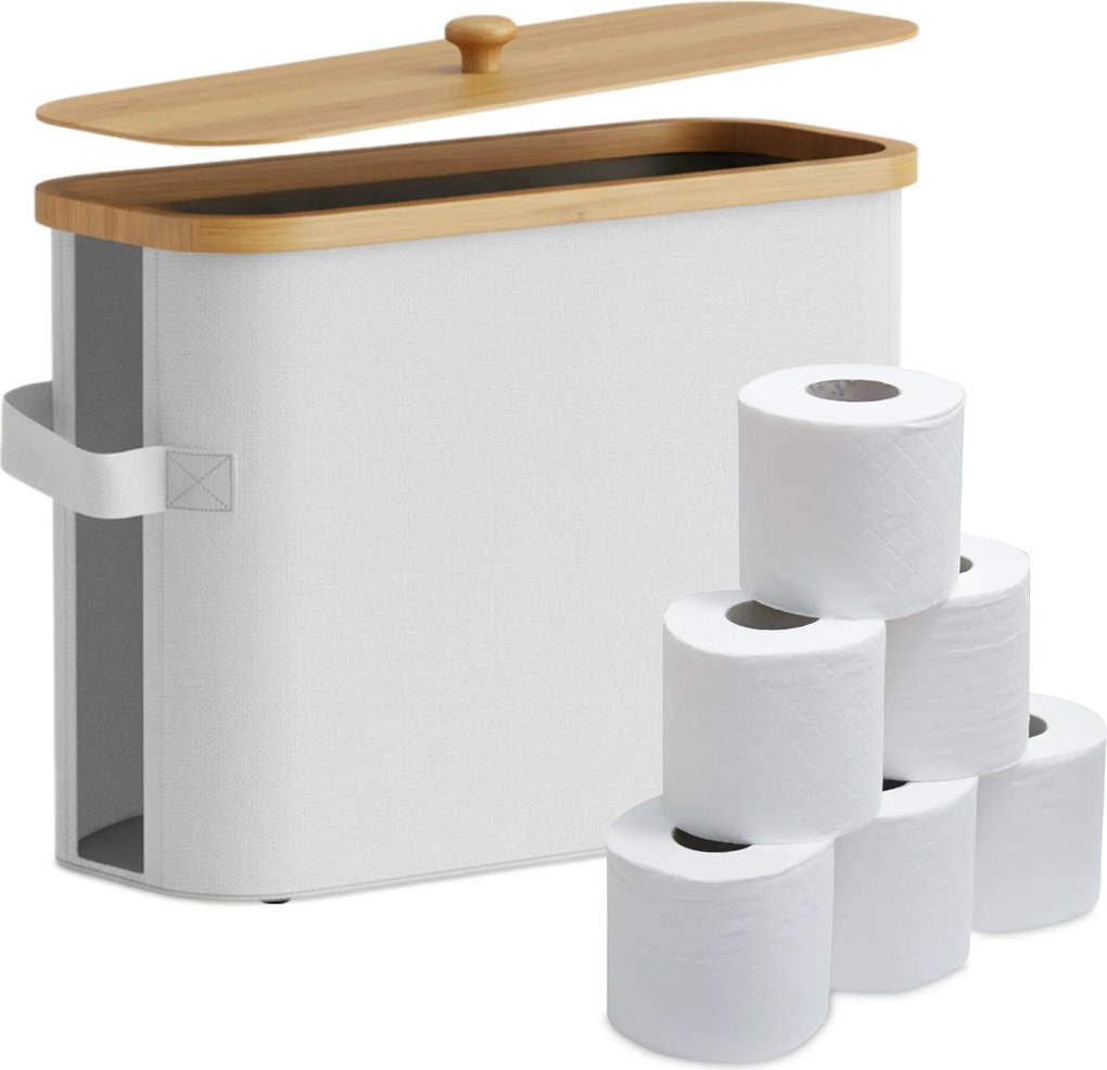 Úložný priestor na toaletný papier na 12 roliek RD51772, biela