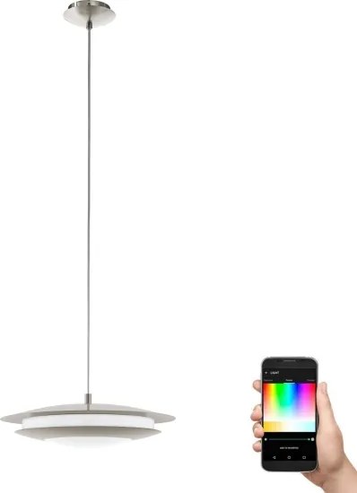 Eglo 98043 - LED RGBW Stmievateľný luster na lanku MONEVA LED/18W/230V