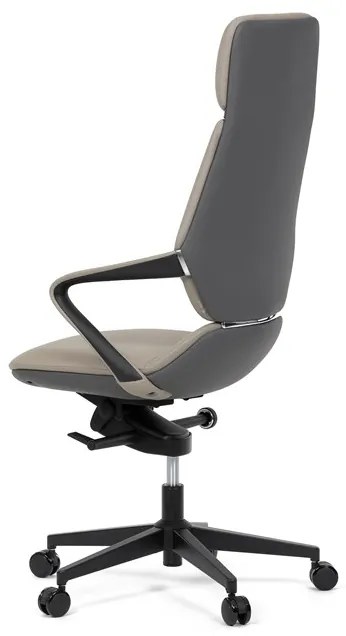 Autronic BONTEC Kancelárske kreslo, synchrónny mechanizmus, šedá ekokoža, KA-T8426 GREY Farba: Modrá