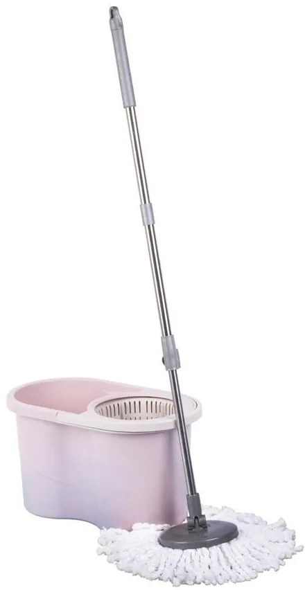 Súprava upratovacia Strend Pro Quantum 16l, rotačný mop na podlahy + vedro, teleskopická násada